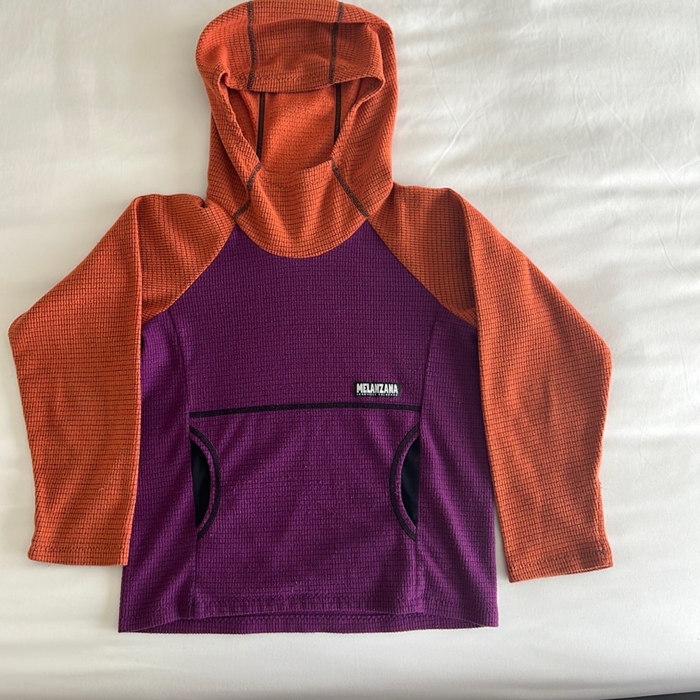 Kids Melanzana Micro-Grid Hoodie Size Medium